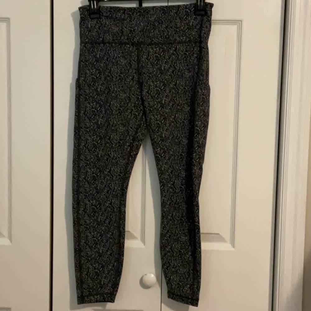 Athleta Black and Gray Leggings